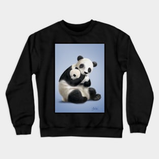 Panda and her baby Crewneck Sweatshirt